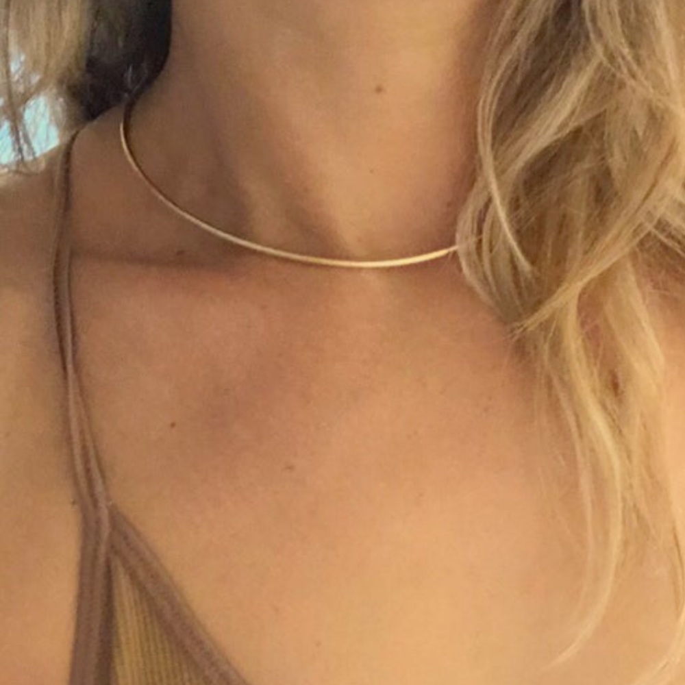 Minimalist Gold Choker Necklace
